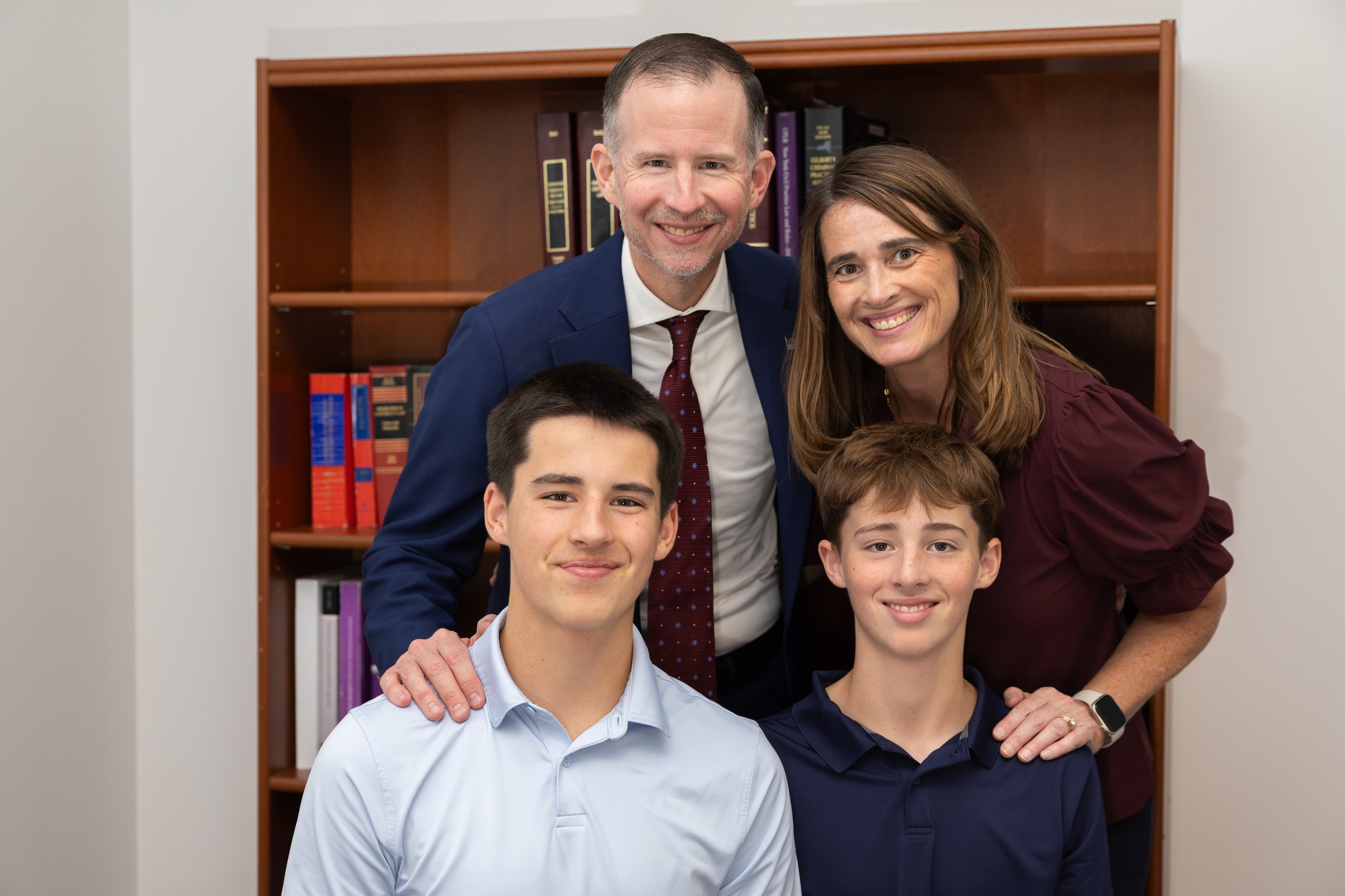 Judge Jon Hickey with his family