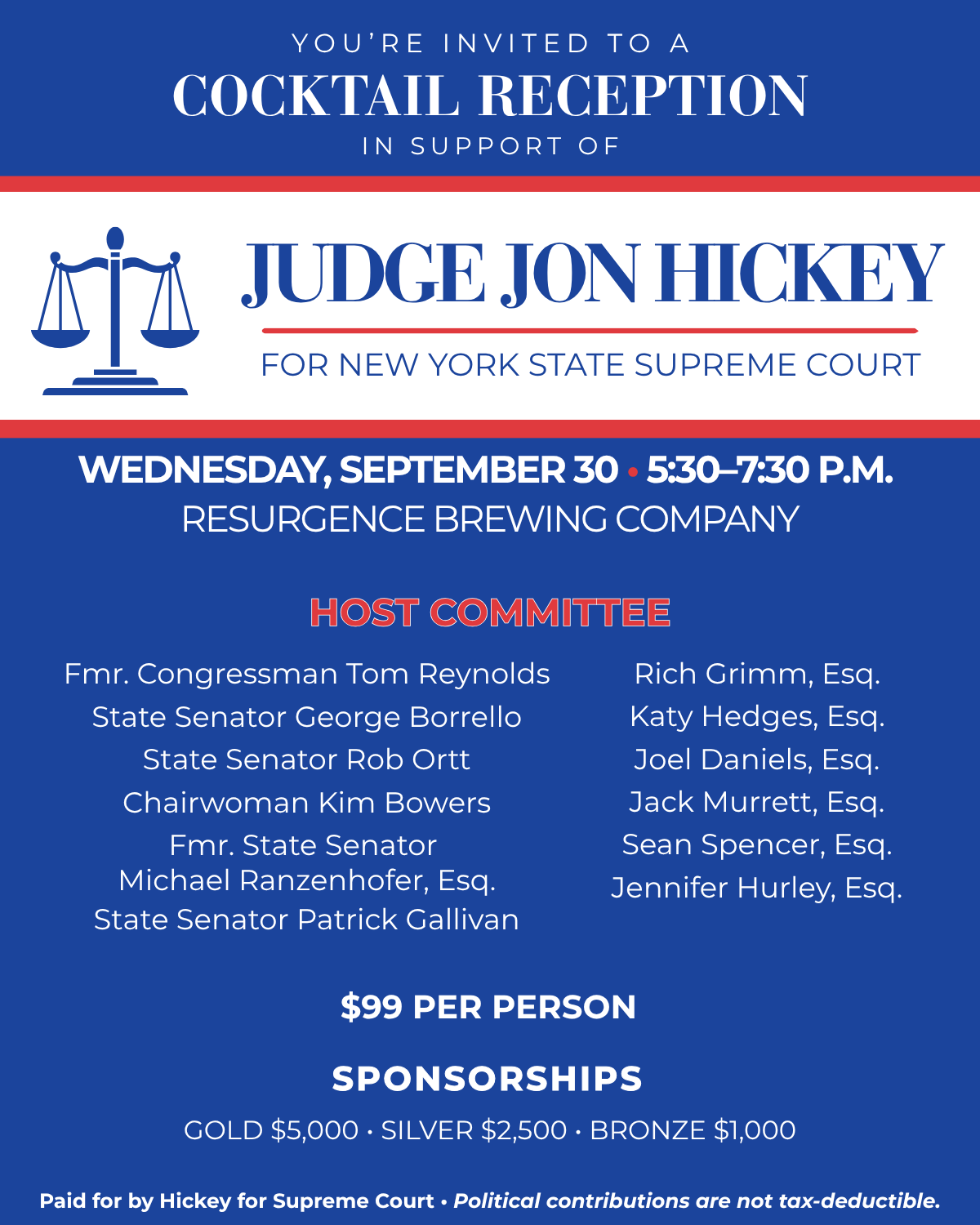 Campaign event flyer